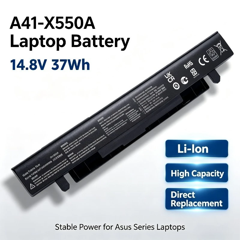 Replacement A41‑X550A Notebook Battery for Asus X550C A550J A550V R510L K550J/C Laptop Power Supply Spare Battery