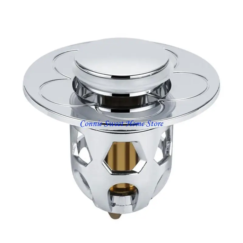 LXAF Bathtub Drain Plug Bathroom Sink Drain Filter Pop-Up Bounce Easy to Instal
