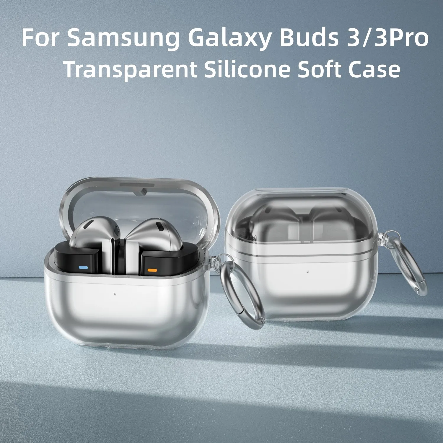 Прозрачный чехол для Samsung Galaxy Buds3 Pro 2024, мягкий защитный чехол из ТПУ для зарядки с набором для чистки Samsung Galaxy Buds 3