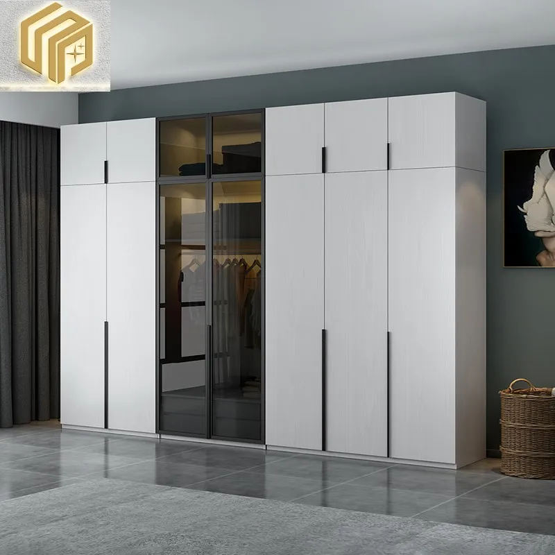 Bedroom light and luxurious wardrobe simple modern economic Nordic bedroom 3 door 4 door household small family overall coat