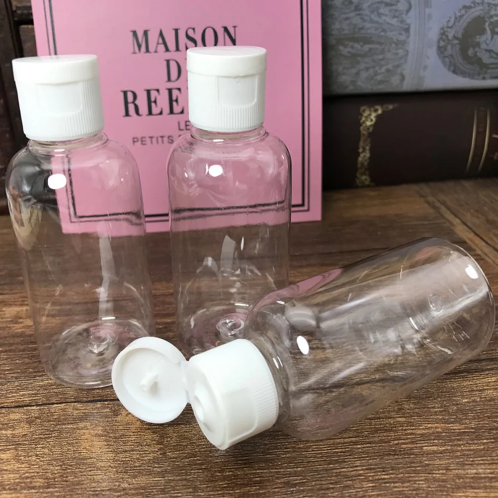 20 個フリップトップトラベルボトルポータブルコンテナシャンプーコンディショナーローショントイレタリー詰め替え可能再利用可能環境に優しい