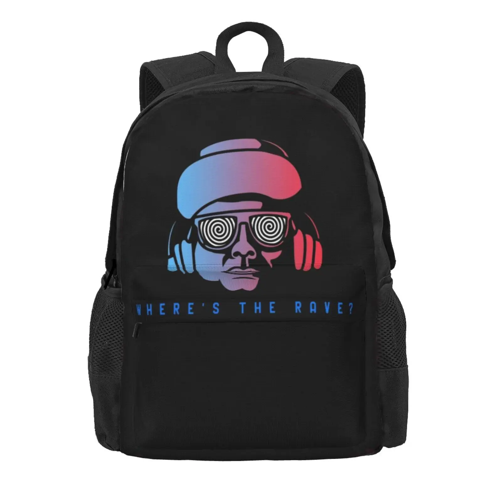 Where'S The Rave? Hot Sale Schoolbag Backpack Fashion Bags Party Edm Electonic Dance Music Electronic House Techno Raver