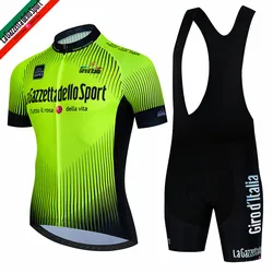 Tour De Giro D'ITALIA Cycling jersey Sets Mens Cycling Clothing Summer Short Sleeve Quick-dry MTB Ropa Ciclismo Hombre Bike Suit