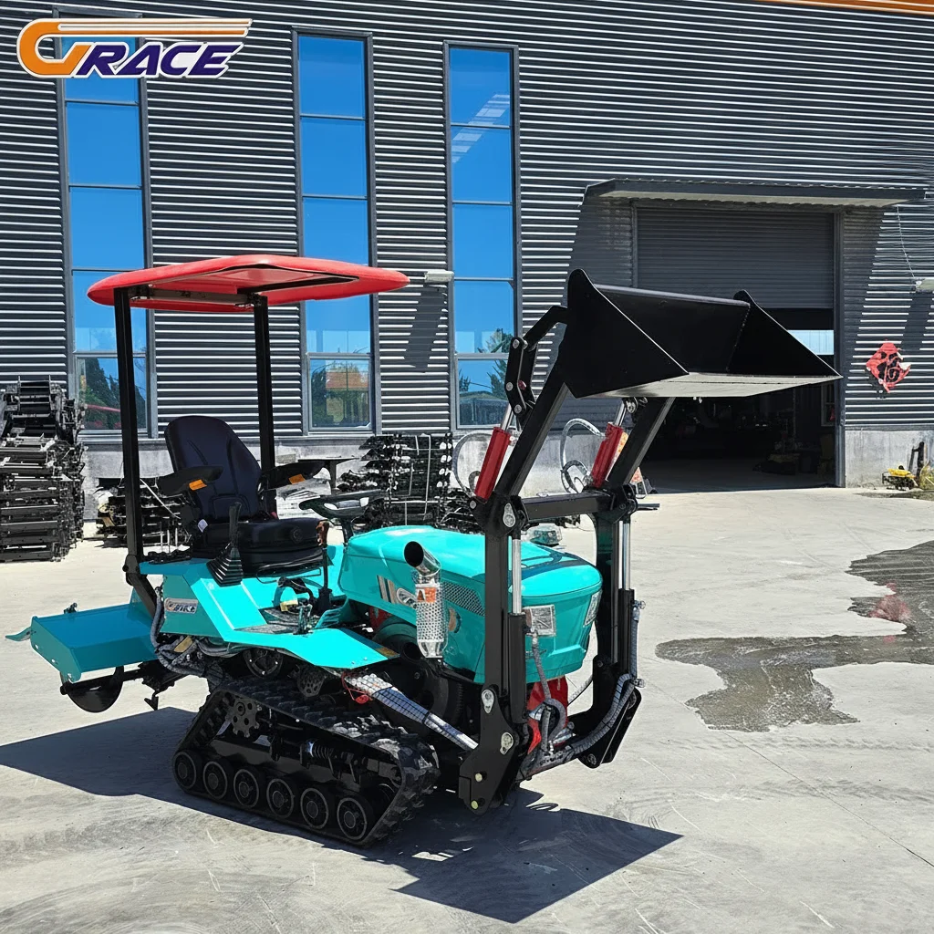 Customize Compact Tractor With Ridging Attachment For Farmland Ridging