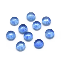 10pcs Natural Kyanite/Cyanite/Disthene Cabochons  Half Round/Dome  4x1.5~2.5mm