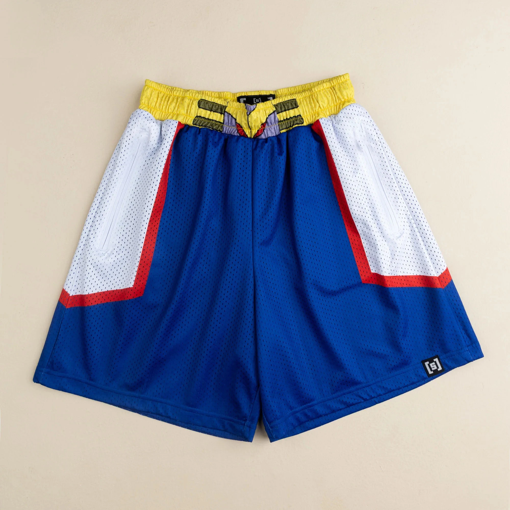Bandai #1 Hero All Might My Hero Academia Anime Adult Kids Athleisure Mesh Shorts Summer Breathable Quick-drying Soft Comfy