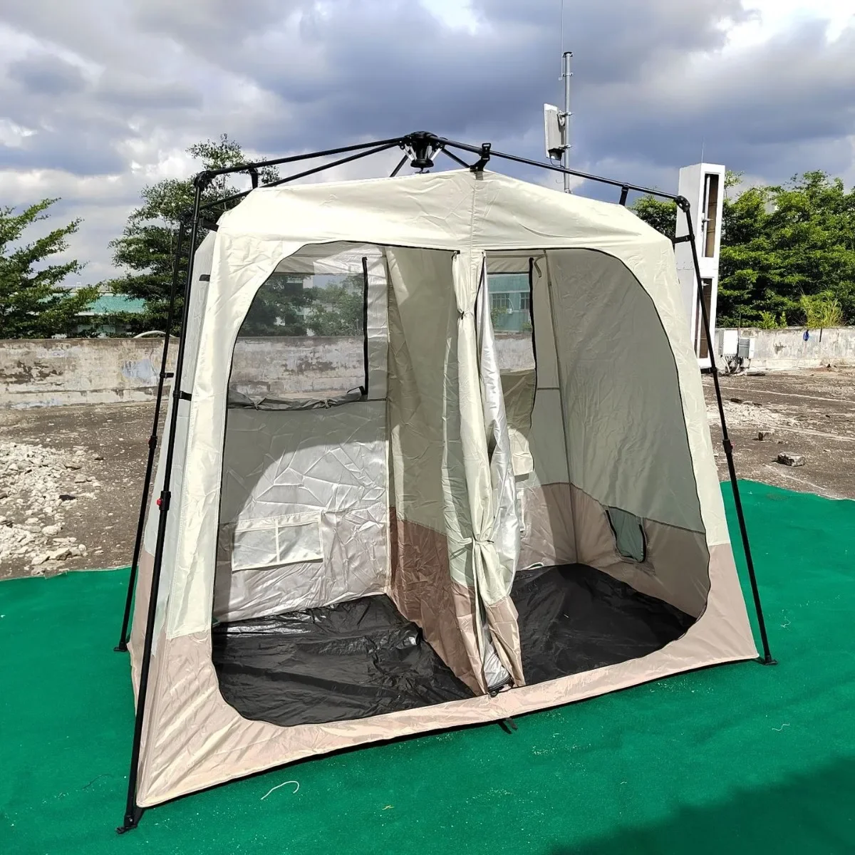 DurableOutdoor Bathing Tent Mobile Toilet Rainproof Fishing Fitting Room Changing Single Double Toilet Tent Camping Shower Rooms