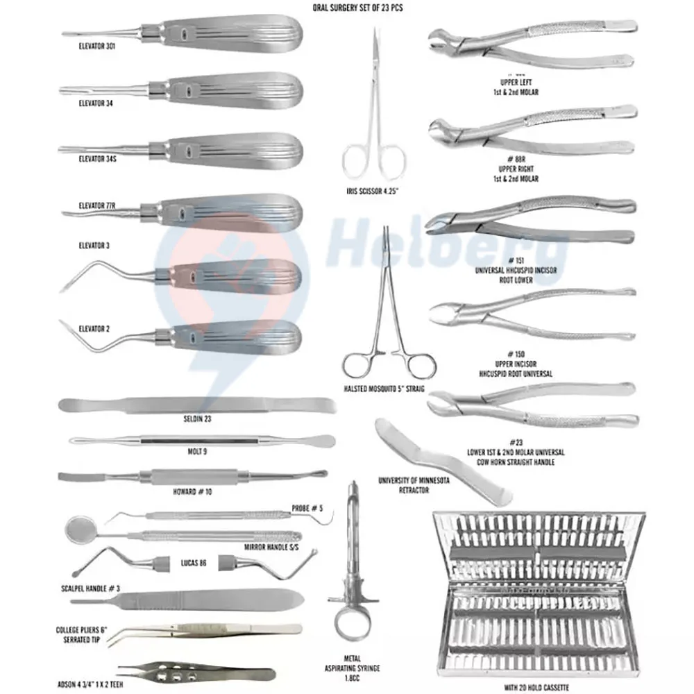 Premium High Quality 75 PCS Oral Surgery Extracting Elevators Forceps Instrument Kit Set