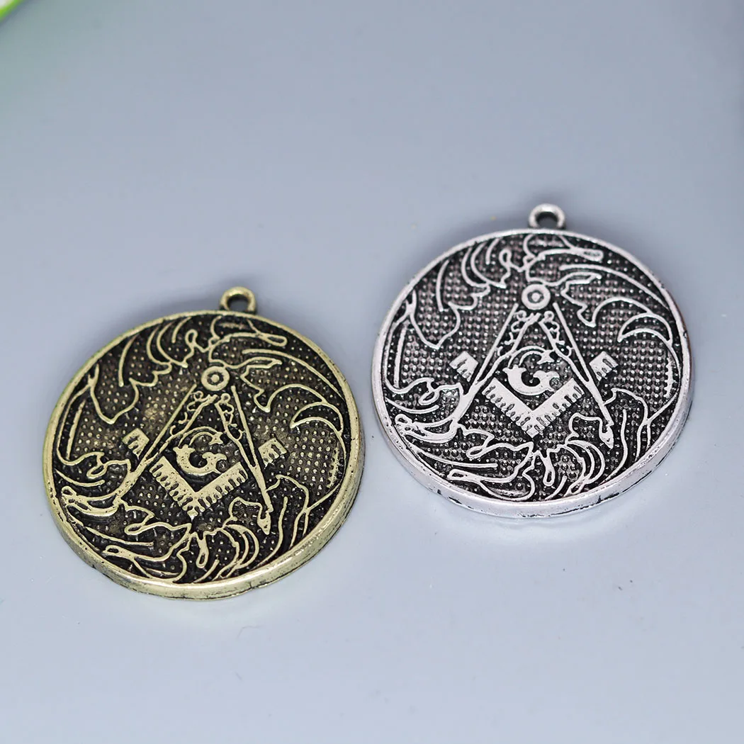 3Pcs/lot Mason Symbol Slavic Viking Charm Pendant For DIY Necklace Handmade Jewelry Making