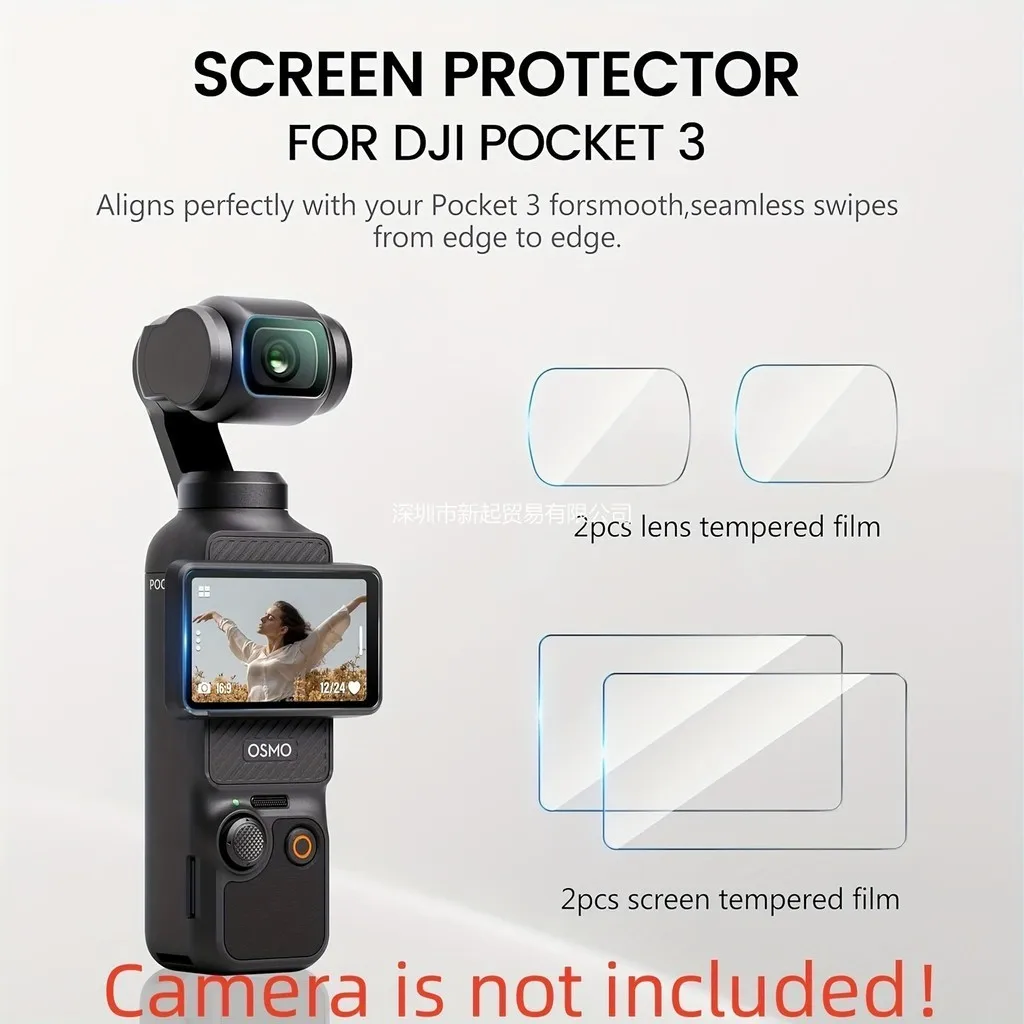 

2set Camera Tempered Glass Film Camera Screen Protective Film for DJI OSMO Pocket 3 Pocket3 FOR OSMO Pocket 2 Pocket2