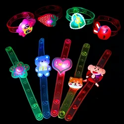 12/24/36 Pcs Cute Glow Bracelet Toy Kindergarten Prizes Kids Birthday Party Favor Package Pinata Fillers