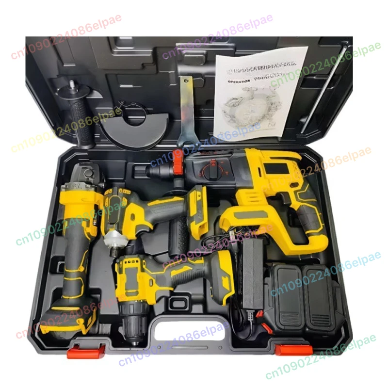 

Brushless Combo Power 4Pcs In 1 Li-Ion Battery Drill Cordless Tool Set