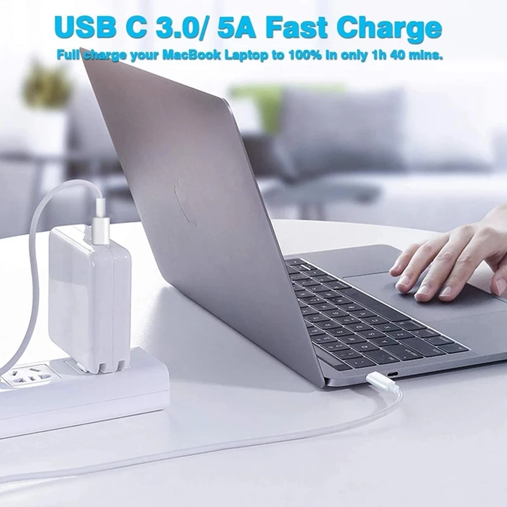 30W 61W 67W 87W 96W 140W PD USB C Laptop Power Adapter Notebook Fast Charger For Apple Macbook Pro Air M1 M2 12/13/14/16 Inch