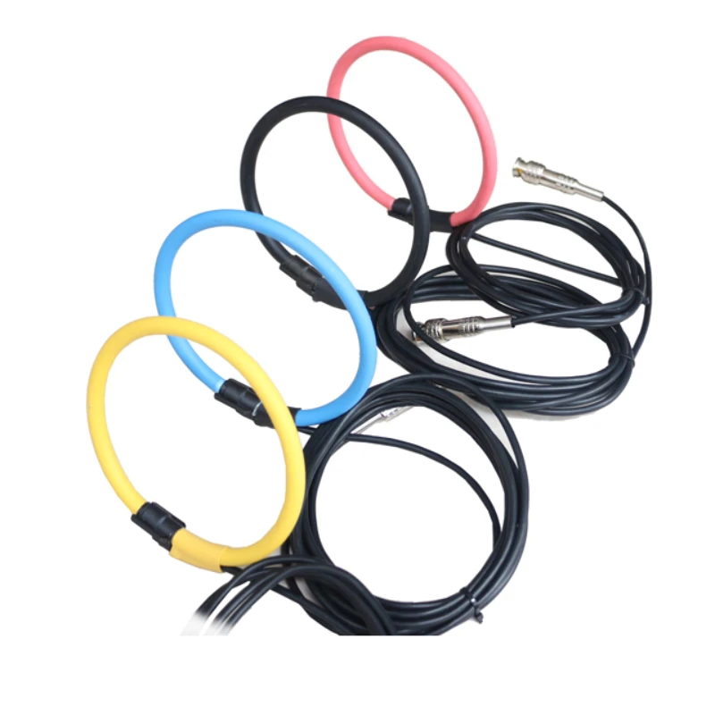 Flexible rogowski coil FRC for 1A - 10000A measurement 40mV / 80mV / 100mV output when 1000A BNC connector