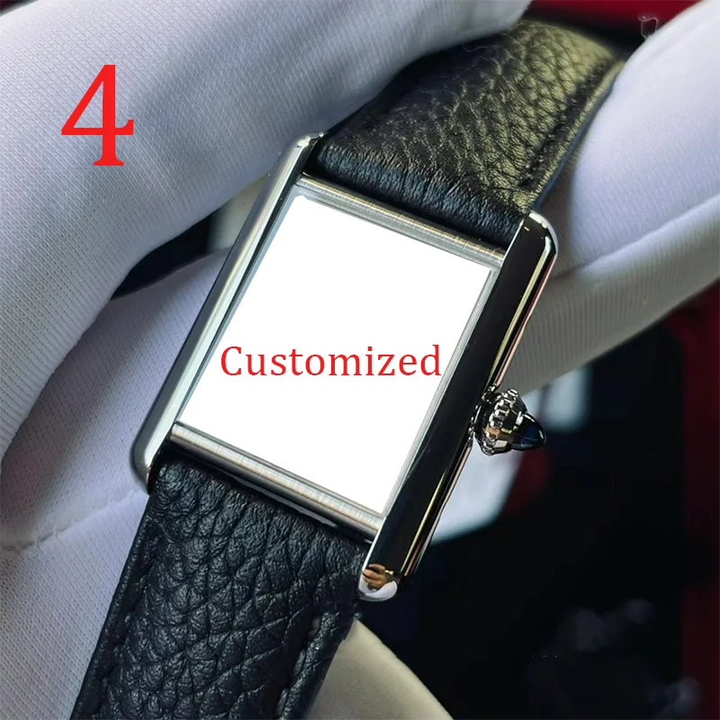 2025 Men's Watch Light Luxury Simple Retro Style Roman Leisure Automatic Mechanical Watch Women's Square Watch Can Be Customized