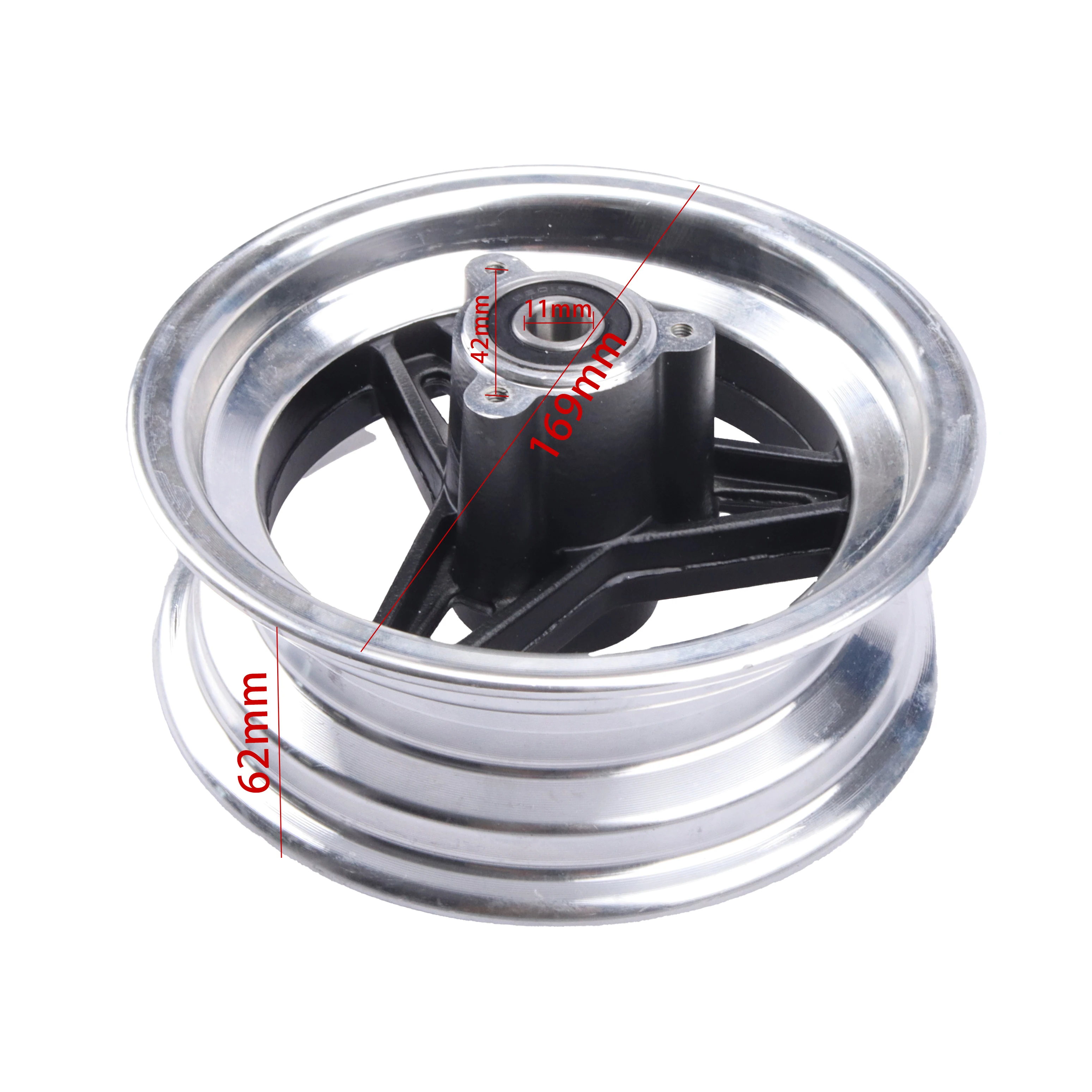 Universal 80/60-6 Alloy Wheel Rim for Quad Bike Go Kart Mini Dirt Bike Youth ATV Off Road Replacement Parts