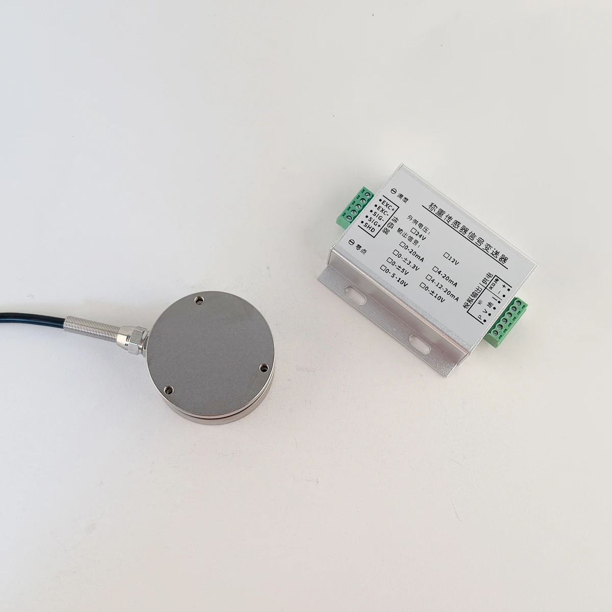 

Industrial Weighting Sensor Kit Spoke Loadcell with Adjustable Transmitter Module 0-10V for Force Measurement