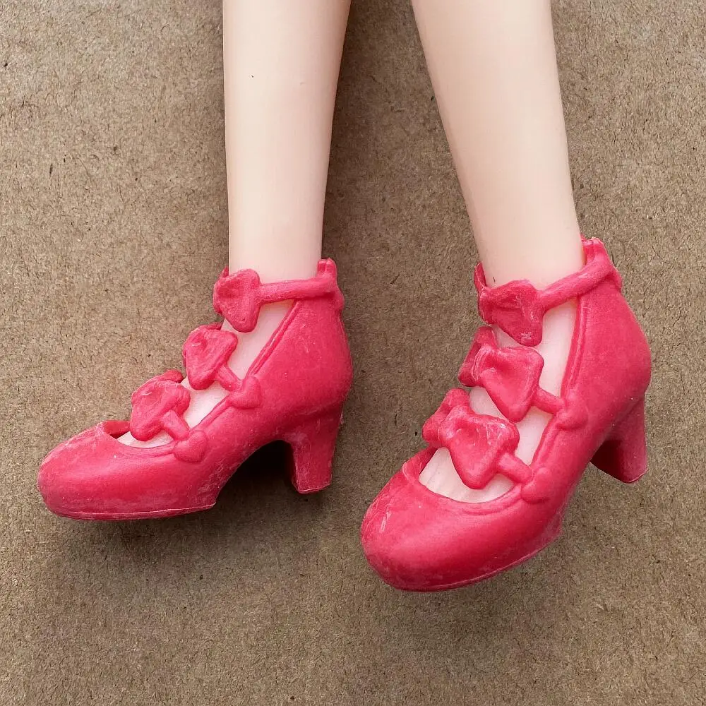 1/6 Maßstab Licca Puppenschuhe DIY High Heels & Flachsohlen Deko-Spielzeug für Puppenzubehör – Detail 4