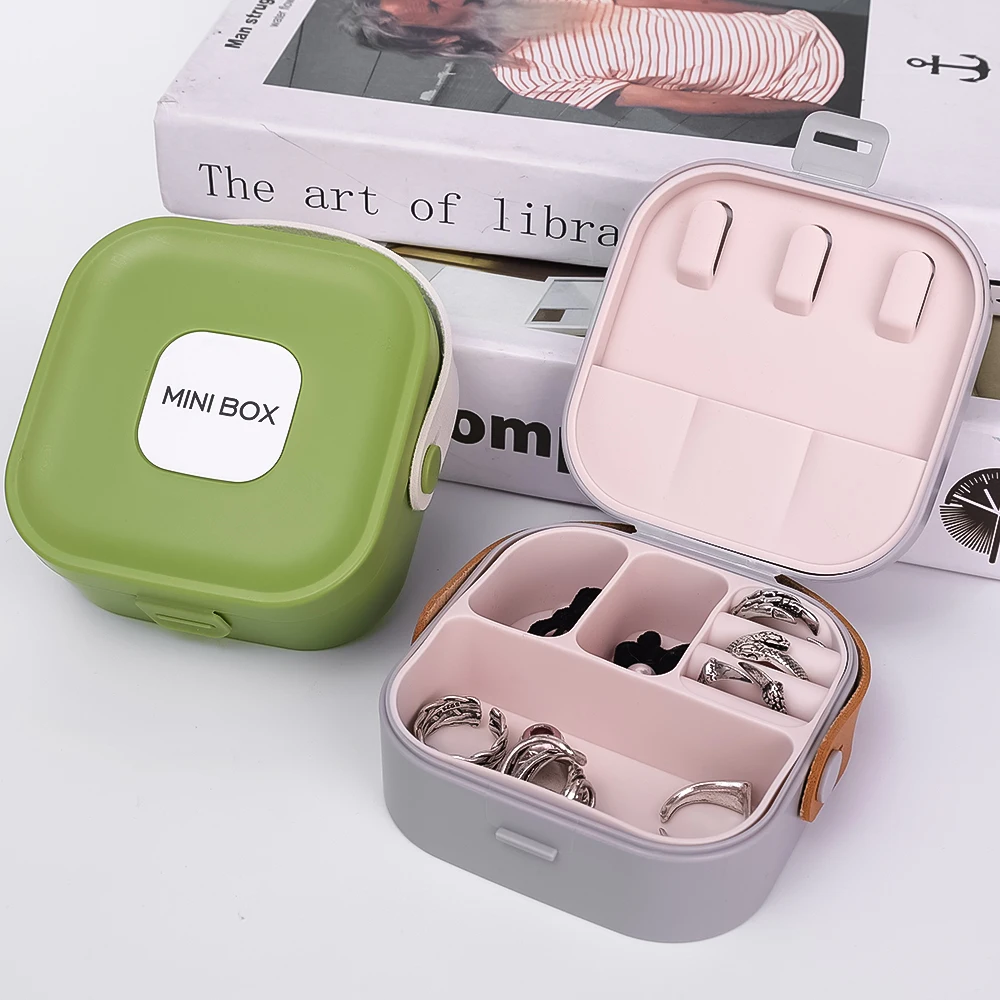 

Mini Jewelry Box Travel Portable Jewelry Case for Ring Pendant Earring Necklace Bracelet Organizer Storage Holder Boxes