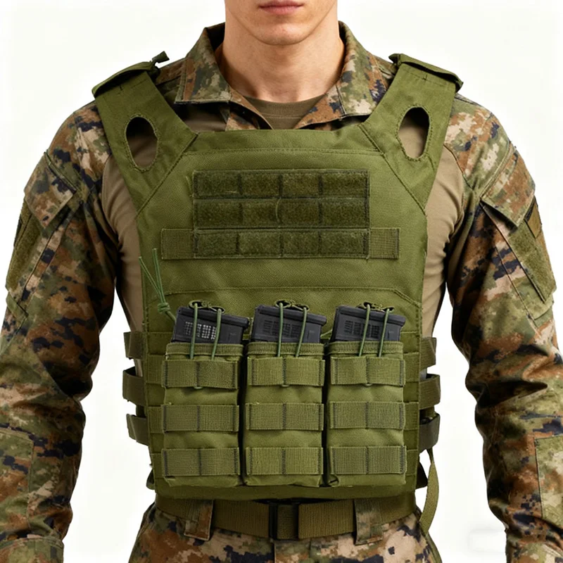 

Outdoor Military Tactics Magazine MOLLE Tank Top Accessories Hunting 1000D Nylon Air Gun Single/Double/Triple Cartridge Bag