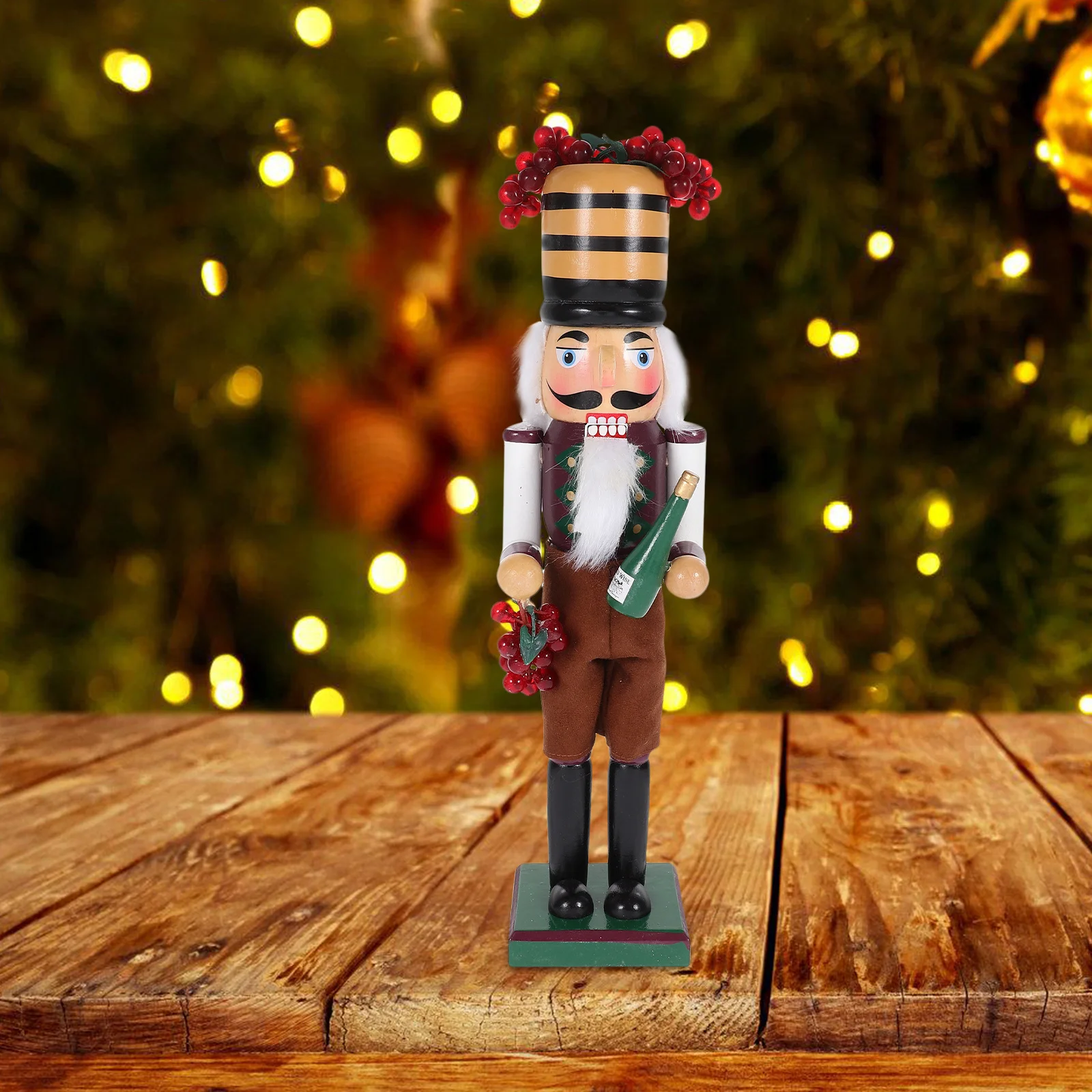 

Wooden Nutcracker Christmas Ornament Small Desktop Decor For Xmas Home Festival Decoration Nutcracker Puppet