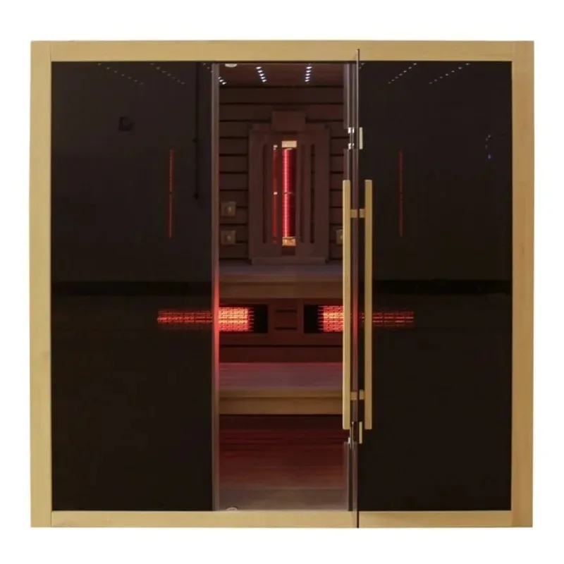 Multi Person Hybrid Infrared and Traditional Sauna Room Deluxe