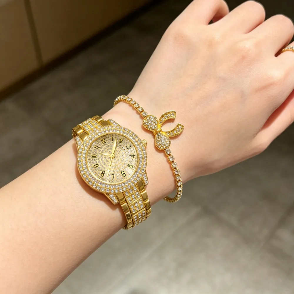 2Pc Trendy Latest Elegant And Fashionable Quartz Watch, Ideal Gift For Friends And Family On Valentine's Day, Easter, Birthdays