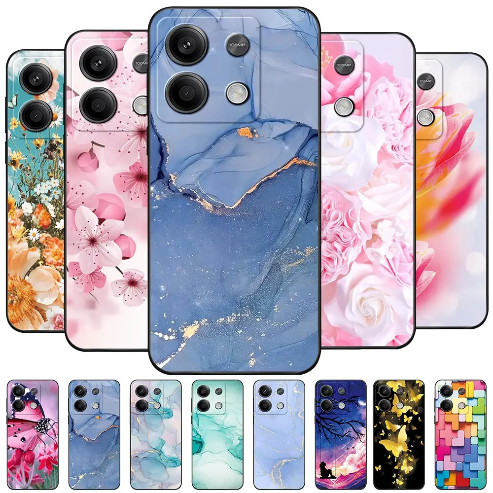 Case For Redmi Note 13 5G Coque TPU Soft Silicone Fashion Phone Funda For Redmi Note 13 Pro Note 13ProPlus Bumper Back Cover