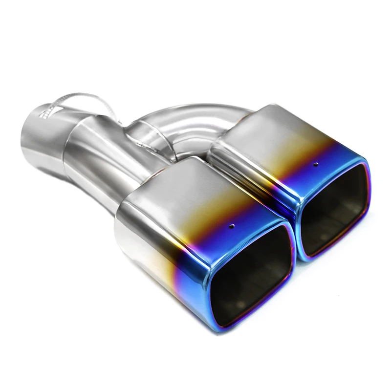 1 PCS Decorated Car Exhaust Tip Square Outlet For Toyota Noah Voxy 80 Series 2010 Nozzle CHR Muffler Tip Exhaust System