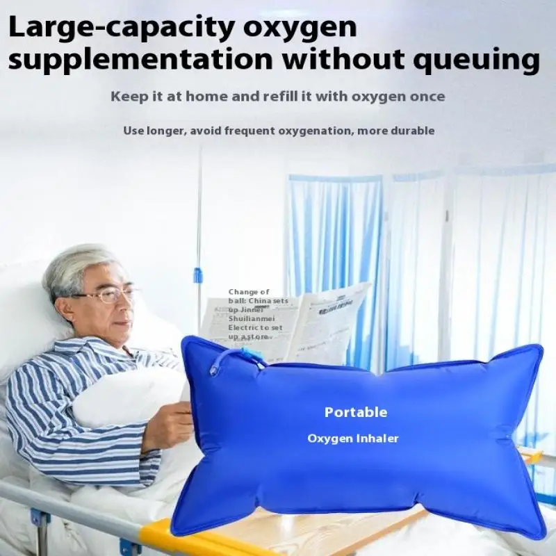 Medical Grade Portable Oxygen Bag 42l Large Capacity Oxygen Carry Bag Easy Access For Home Emergencies With Nasal Oxygen Cannula
