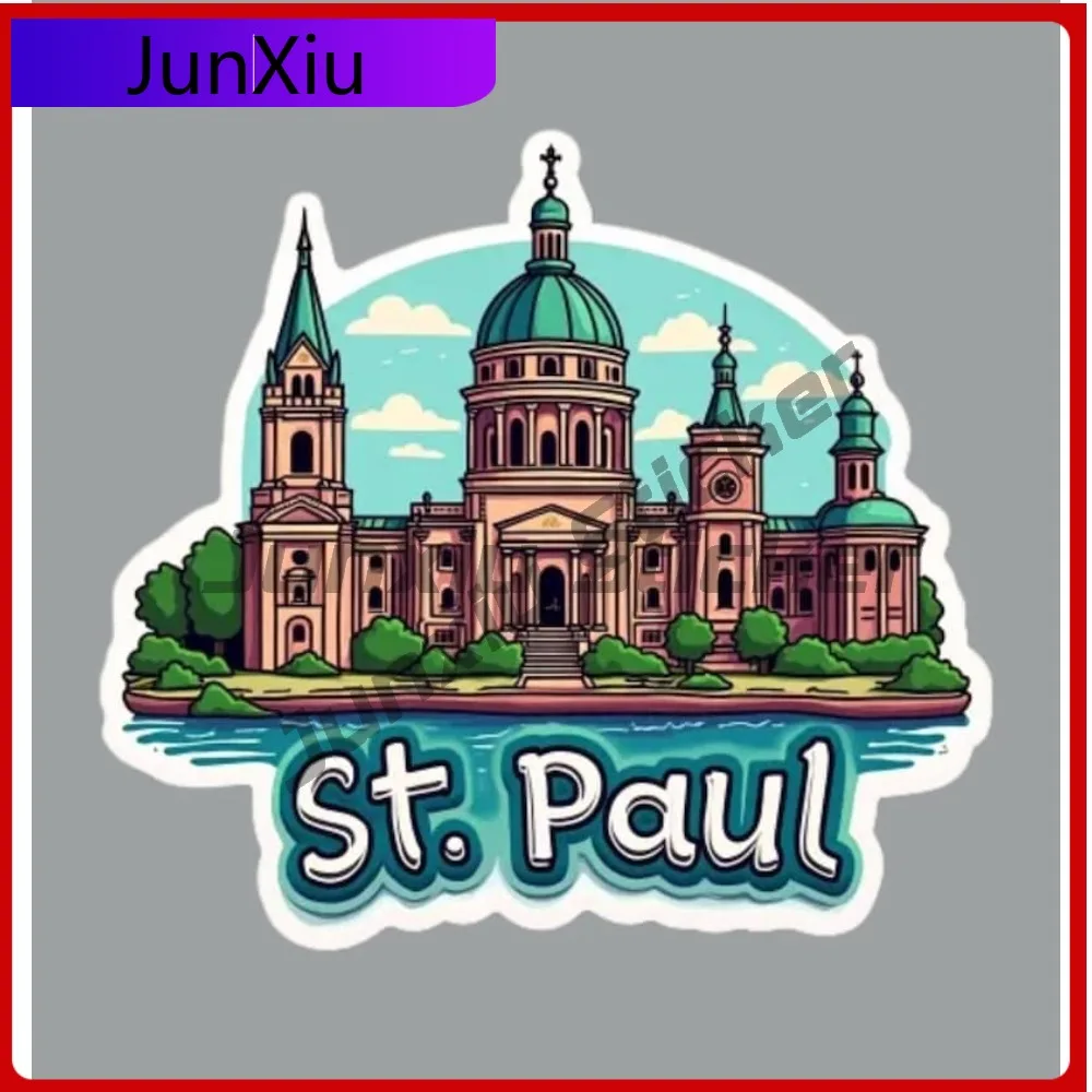 

St. Paul Minnesota Scratch-proof Sticker Decals Motorcycle Stickers Custom Decals Personalized Fridge Bumper Bodywork Motocross