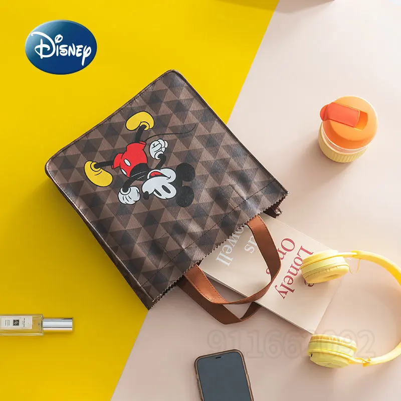 Disney Mickey's Original  Women's Handbag Luxury Brand Cartoon Women's Bag High Quality Large Capacity Multi-function Tote Bag