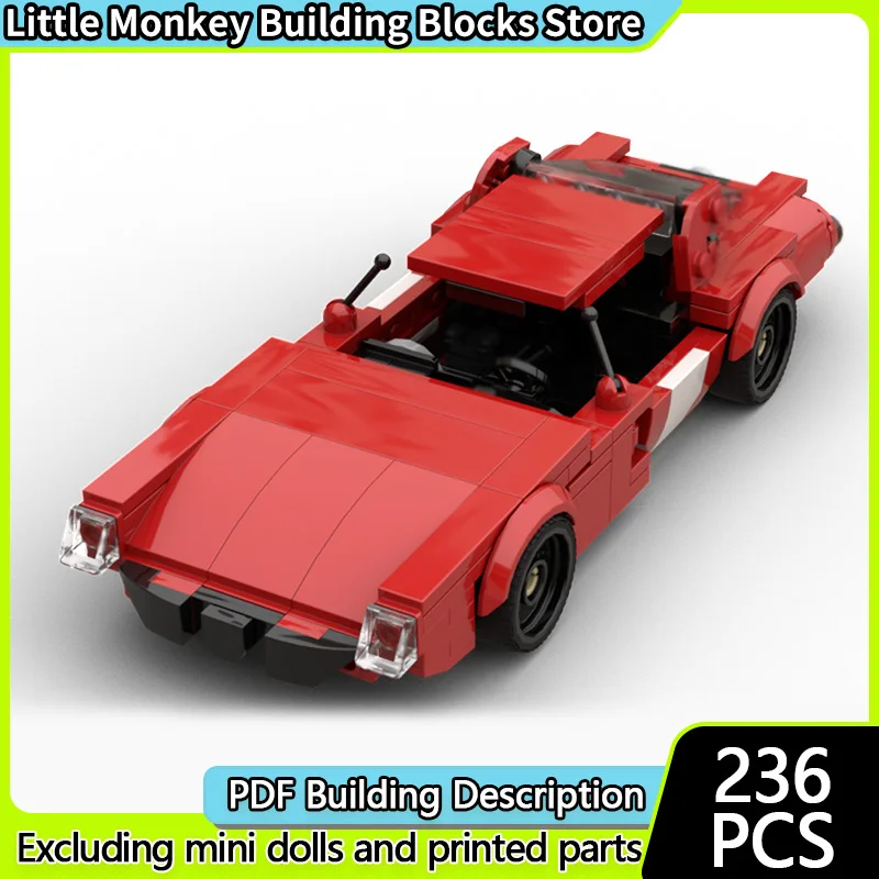 

Speed Racing Car Model MOC Building Bricks TZ2 Top Tier Racing Car Modular Technology Children Holiday Gifts Assemble Toys Suit
