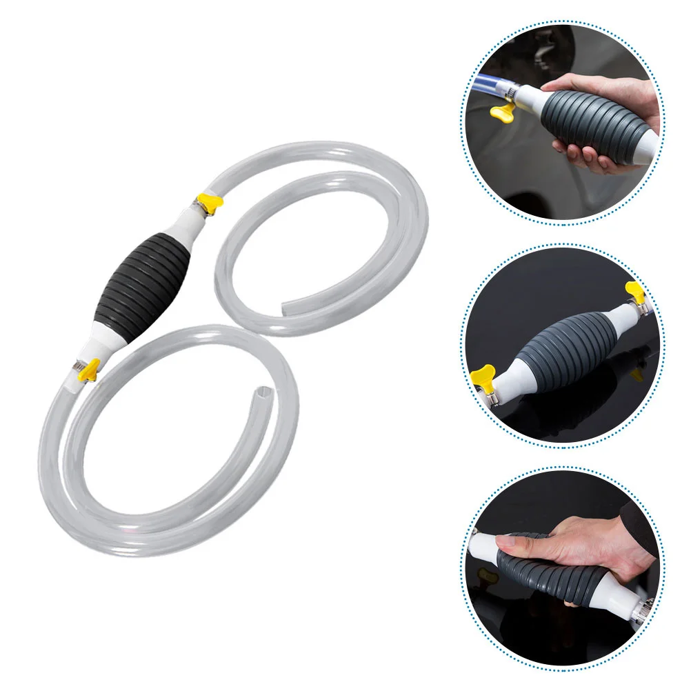 

Manual Oil Extractor with Long Siphon Hose for Fuel Transfer Pump Portable Hand Siphon Pump for Car Liquid Suction