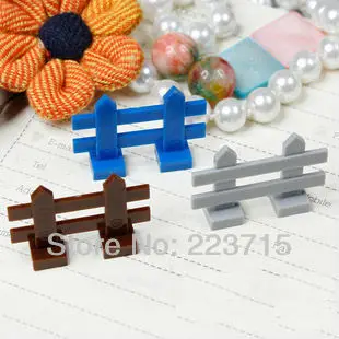 50pcs *Fence* DIY enlighten block bricks,Compatible With Assembles Particles