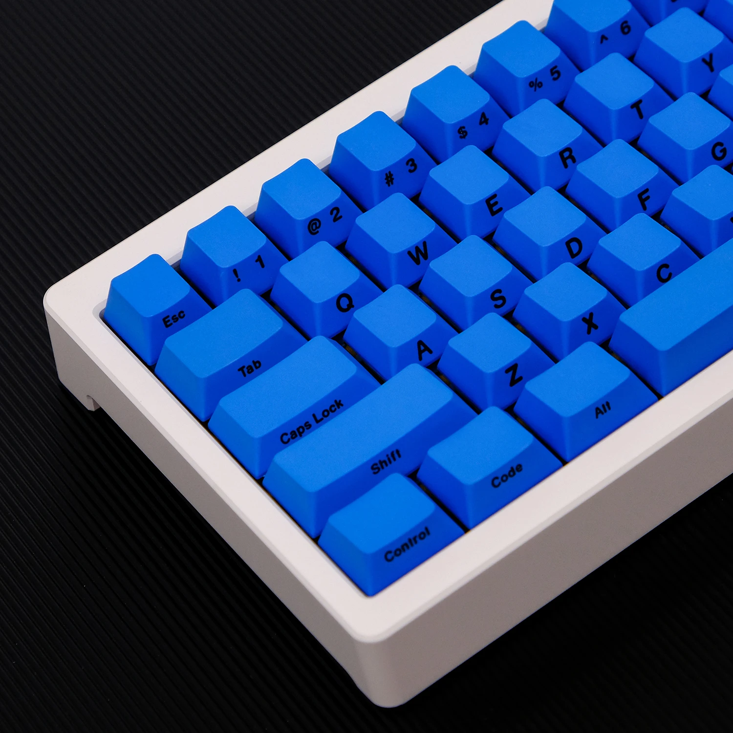 Blue, side engraved, original PBT material 65/75/87/98/104 with row keycaps