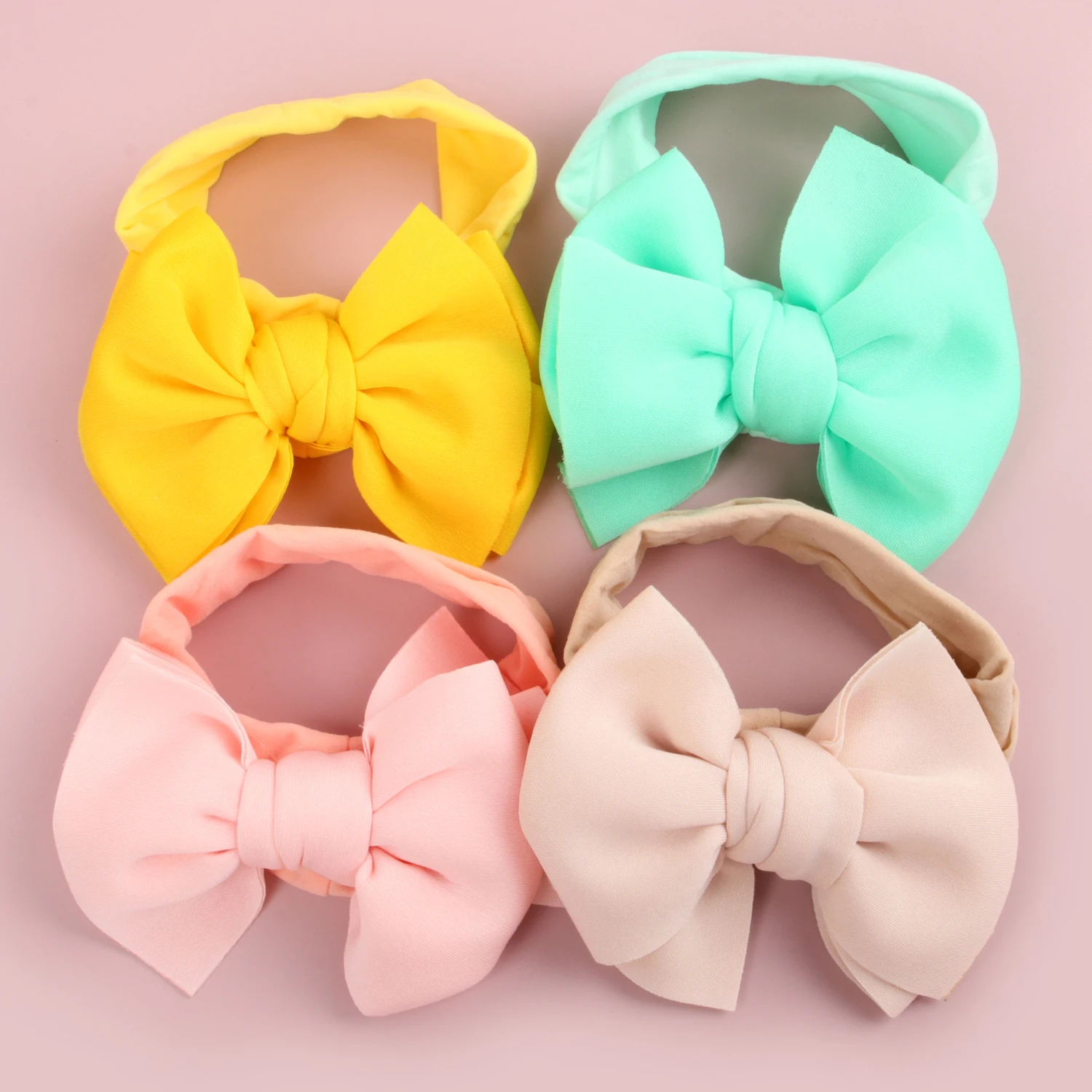 Baby Headbands Elastic Soft Newborn Hair Bows Headbands for Baby Girl Children Turban Infant Headband Hair Accessories