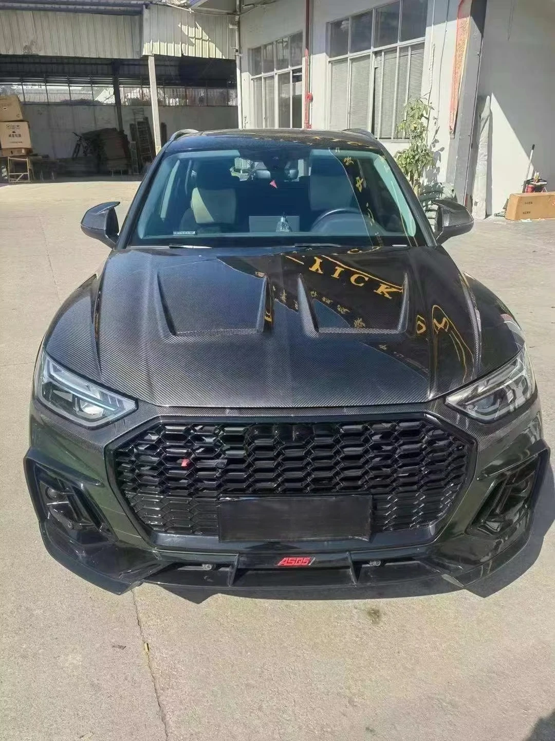 

MSY Style Dry Carbon Fiber Front Hood - Fit for Q5 SQ5 2021-2023 (Engine Bonnet) Perfect Fit High Quality Body Kit