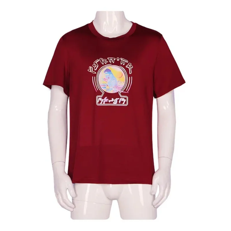 Chaqueta Starlord Cosplay Peter Jason Quill disfraz rojo hombres camisa de manga corta para fiesta de Halloween juego de rol rlu;3