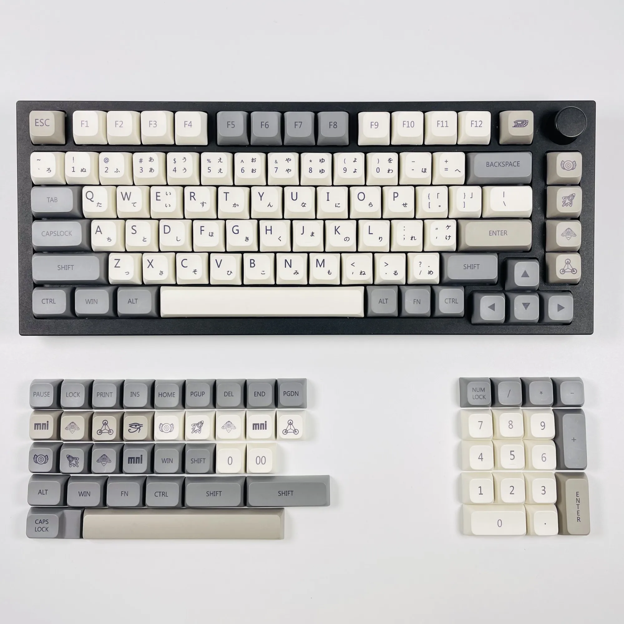 JCM XDA PBT Keycaps Engels/Japans/Russisch/Koreaans Qishi Keycap Dye Sub 133 toetsen voor gaming mechanisch toetsenbord Custom DIY