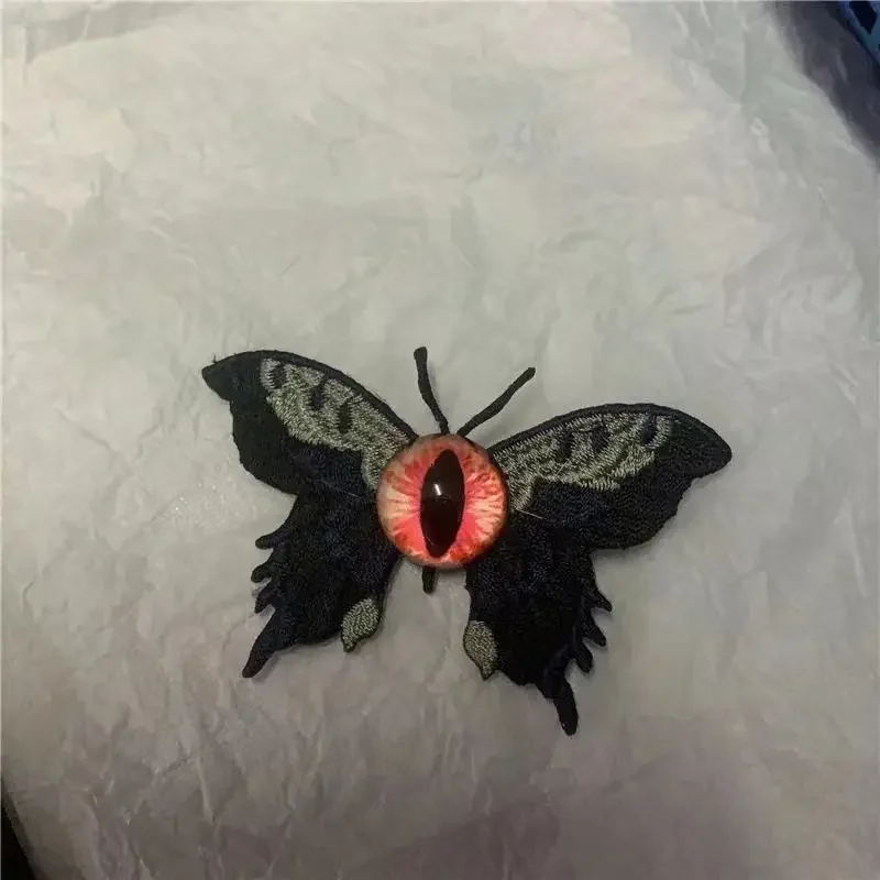 Schmetterling Stickerei Augen Haarnadel Clip Gothic Handwerk Dekoration Halloween Geschenk Spice Lolita Harajuku Jk Horror Punk