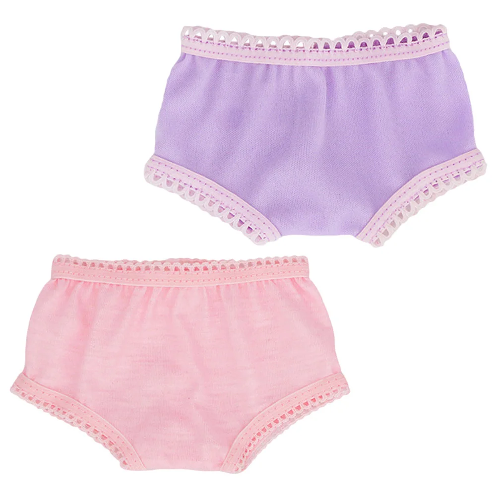 

2 Pcs Girls Accessories 18-inch American Toy Clothes Bottoming Shorts Panties Toys Baby