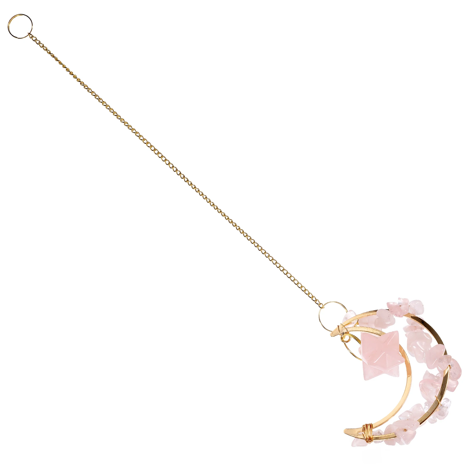 

Crystal Moon Pendant Hanging Sun Catcher Lightweight Easy Carry Attractive Charm Christmas Birthday Gift Decor