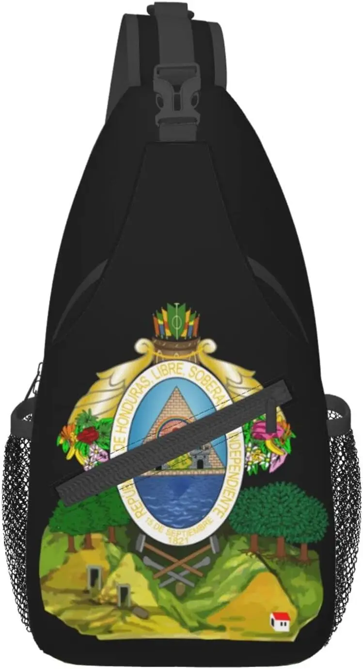 

Honduras Flag Hiking Daypacks Cross-body Sling Backpack for Men Women Outdoor Cycling Hiking Travel