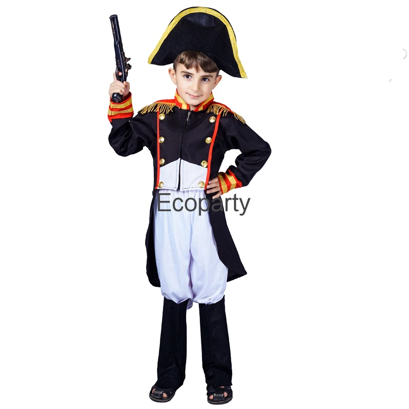 Neue Kinder mittelalter lichen Napoleon Kostüm Halloween Jungen Phantasie allgemeinen Prinz Cosplay Outfits Kinder Purim Karneval Party Kostüme