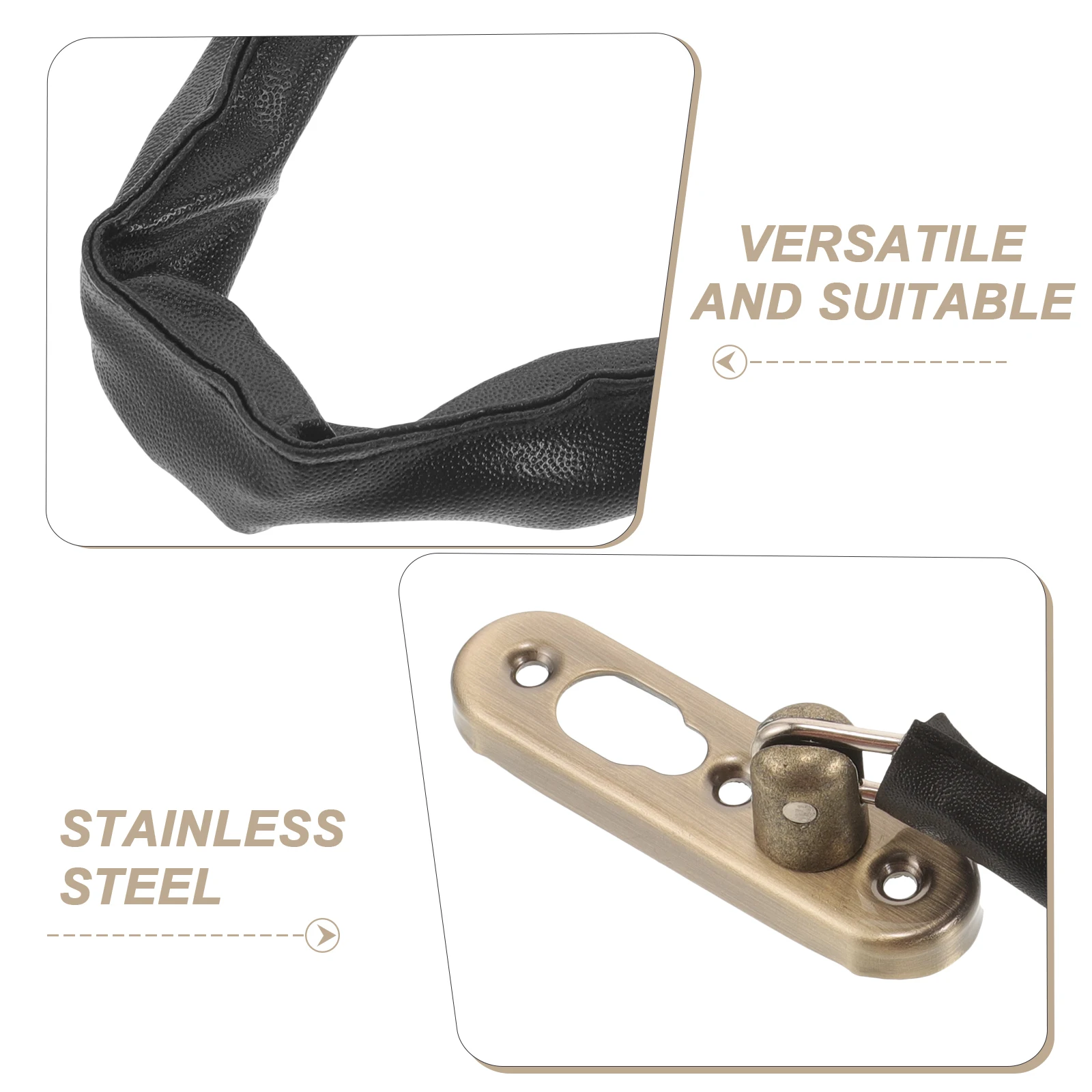 

Heavy Duty Reinforcement Latch For Interior Front Doors Stainless Steel Durable Easy Install Multiple Thickness