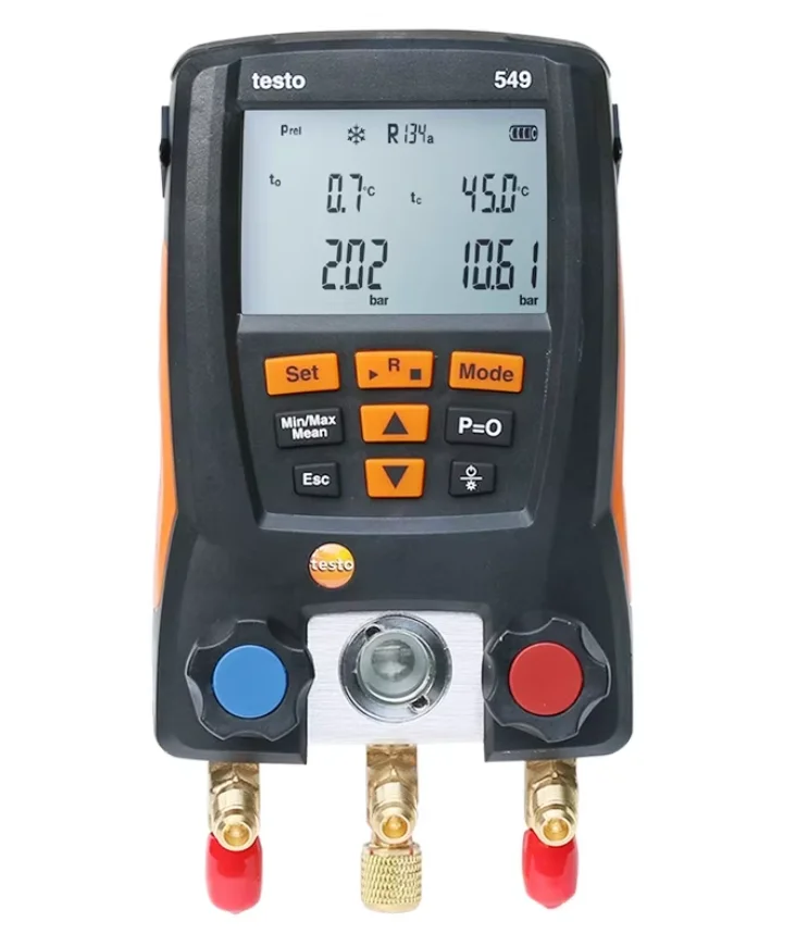 BBModel 549 Gauge Refrigeration Digital Manifold Gauge 2 Valves System For HVAC Digital Refrigerant Meter Set Tool 0560 0550