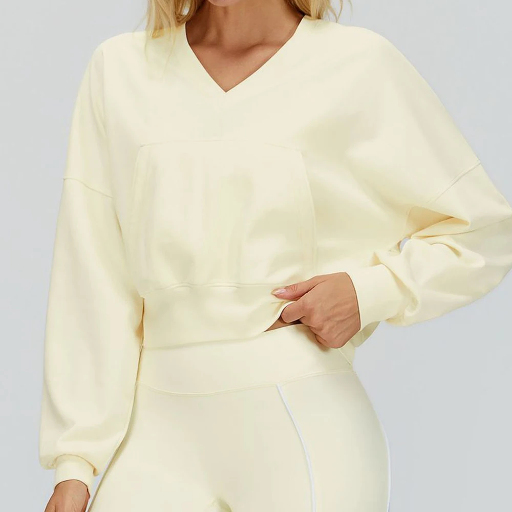 

Hooded Hoodie Women's Yoga Long Sleeved Warm Windproof Casual Loose Sports Hoodie Outdoor Hiking and Running Sports Jacket