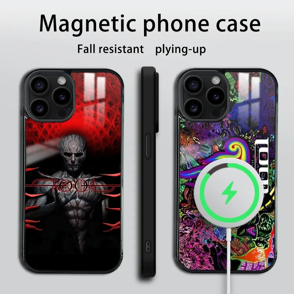 Band Tool Schism Phone Case For iPhone 16 15 14 13 12 11 PRO MAX PLUS Mini Magnetic wireless mirror phone case