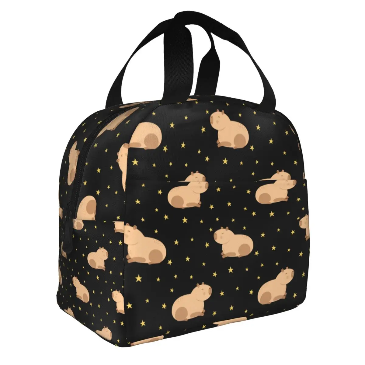 

Изолированная сумка для обеда с изображением капибары, термосумка, многоразовая герметичная сумка-тоут, ланч-бокс, сумки для еды, пляжный пикник